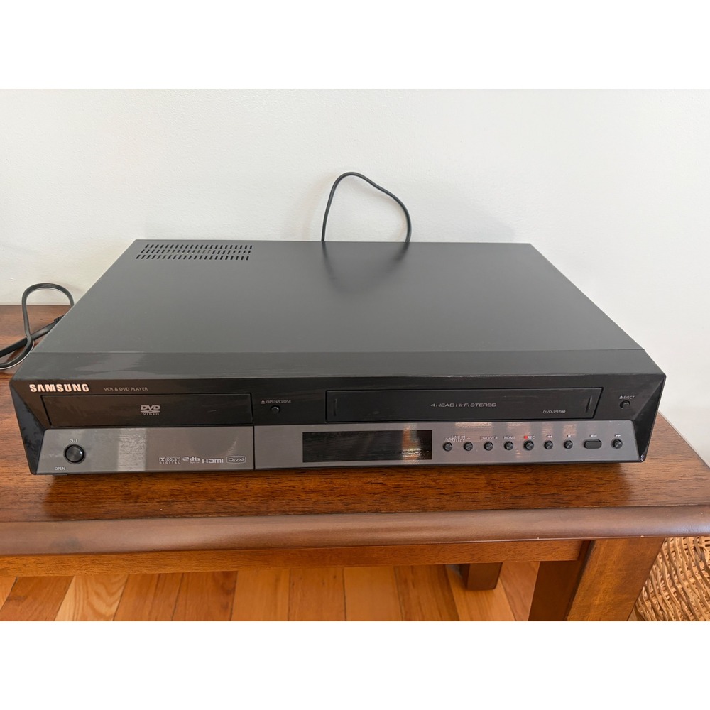 Samsung DVD-V9700 VCR & DVD Player No Remote VHS Does Not Work DVD Does Work